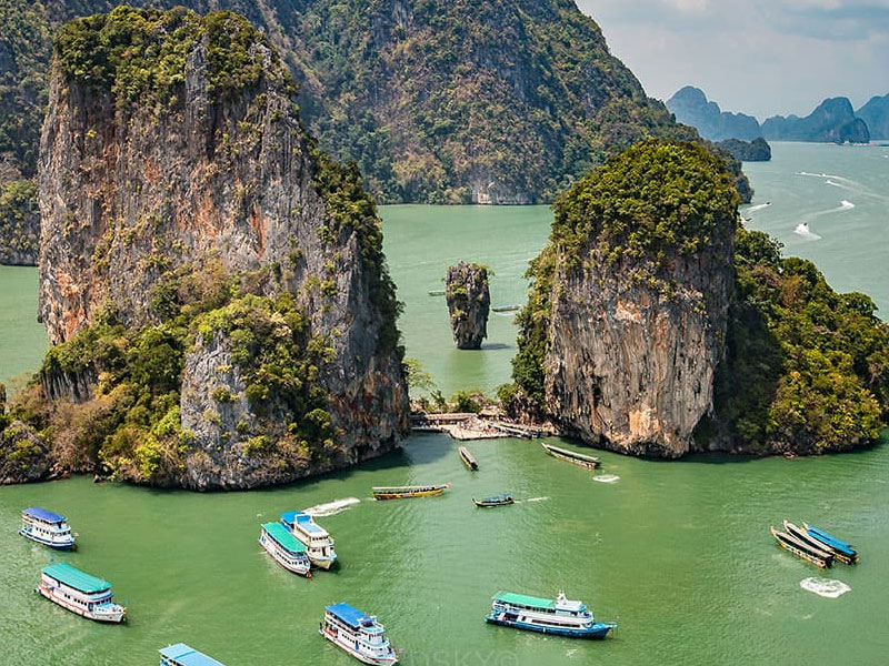 ทัวร์อ่าวพังงาโดยเรือใหญ่